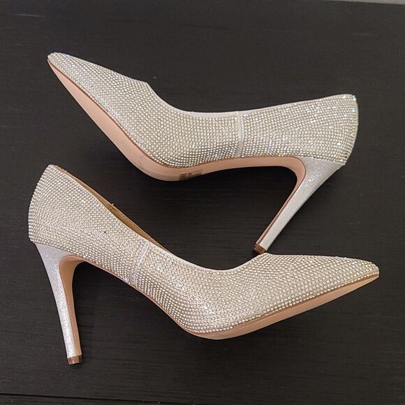 BRAND NEW CHASE +CHLOE LALA  HIGH HEEL RHINESTONE JEWEL PUMP R3 - Picture 4 of 13